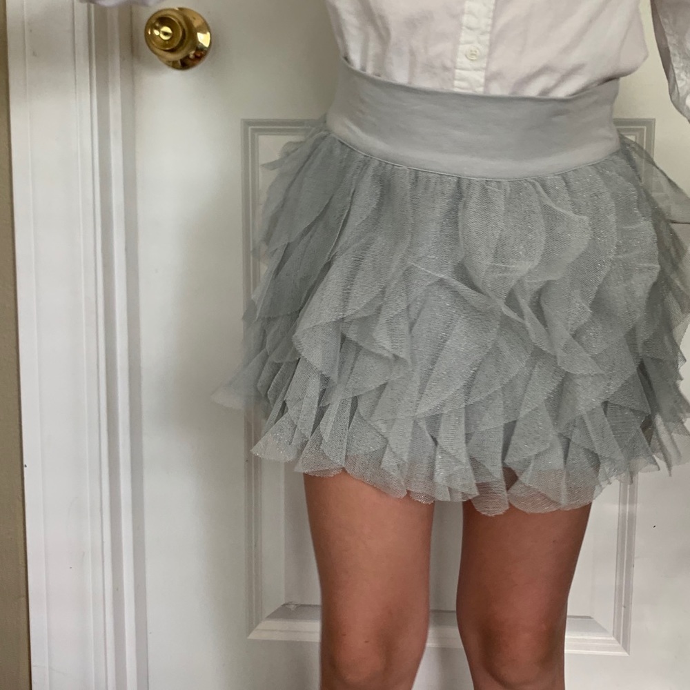Gap silver tutu tule skirt for 7-8yo girl